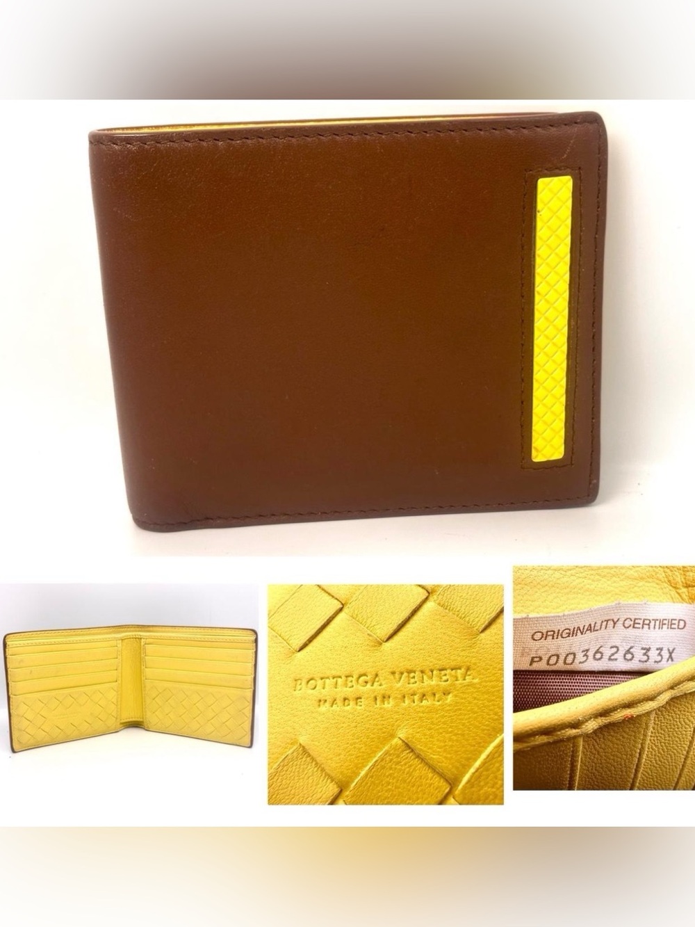 Authentic Bottega Veneta Intrecciato men’s leather wallet in very good condition